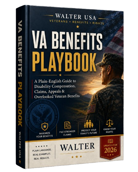 VA Benefits Playbook by Walter USA — book cover